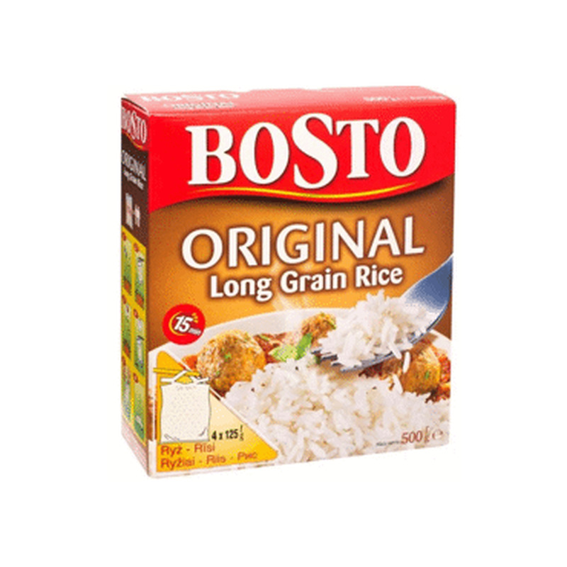 Pikateraline riis BOSTO 4x125g