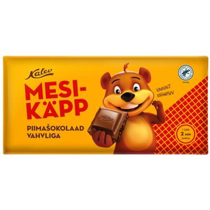 Piimašokolaad vahvliga KALEV 270g