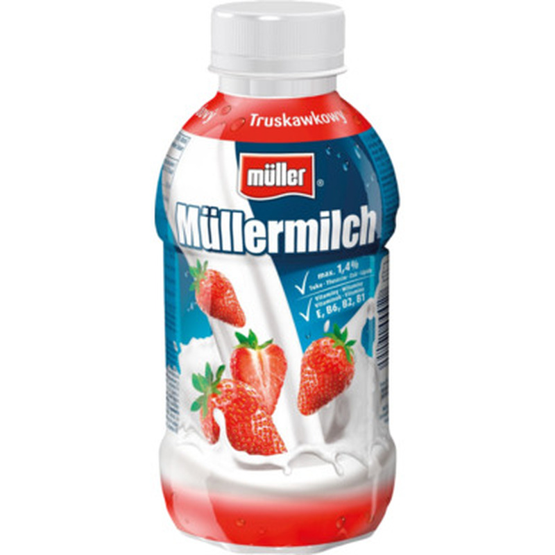 Piimajook maasika, MÜLLER, 400 g