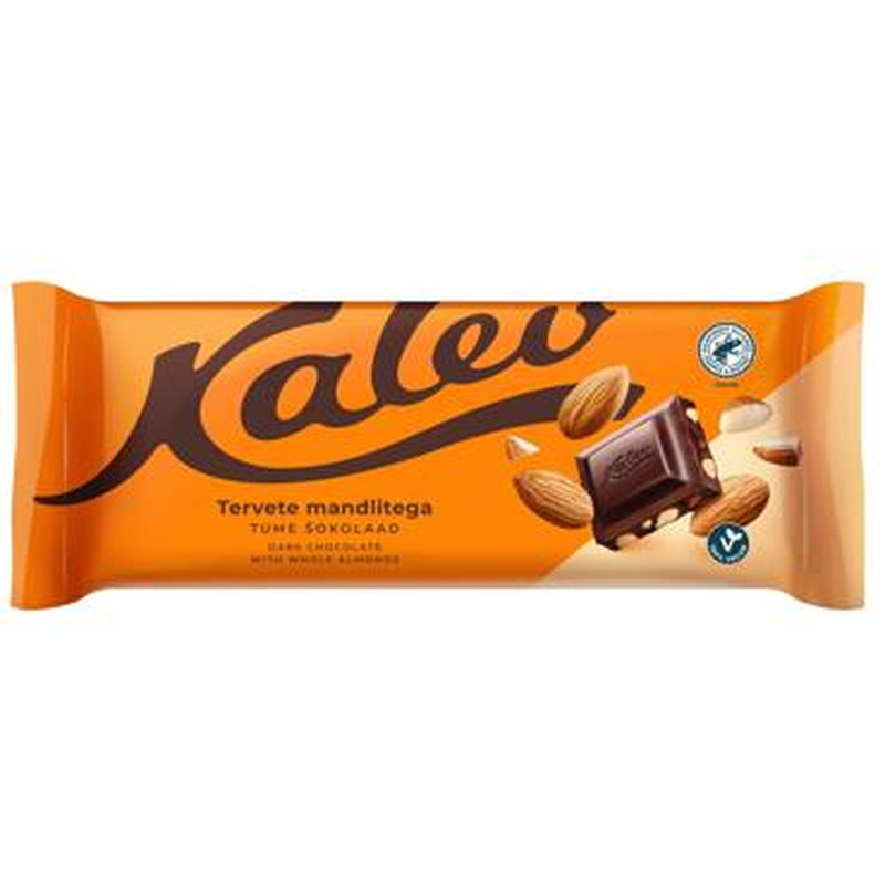 Tume šok.tervete mandlitega KALEV 190g