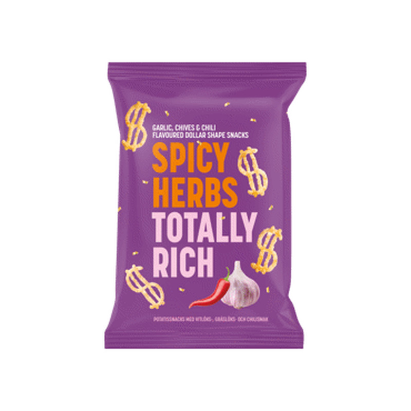 Kartulisnäkid küüsl.mur.Dollar Snack 50g