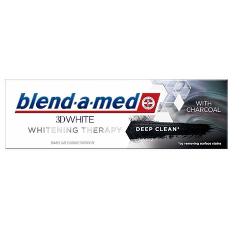 Hambapasta BAM 3D White Charcoal 75ml