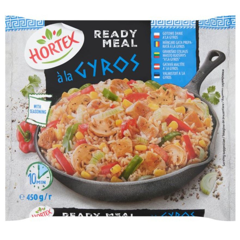 Hortex Gyros Segu köögivilja, Riisi ja Kana 450g