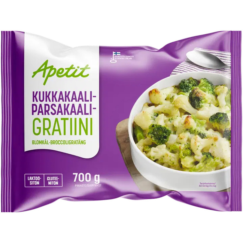 Apetit Lillkapsa ja brokkoli gratään 700 g