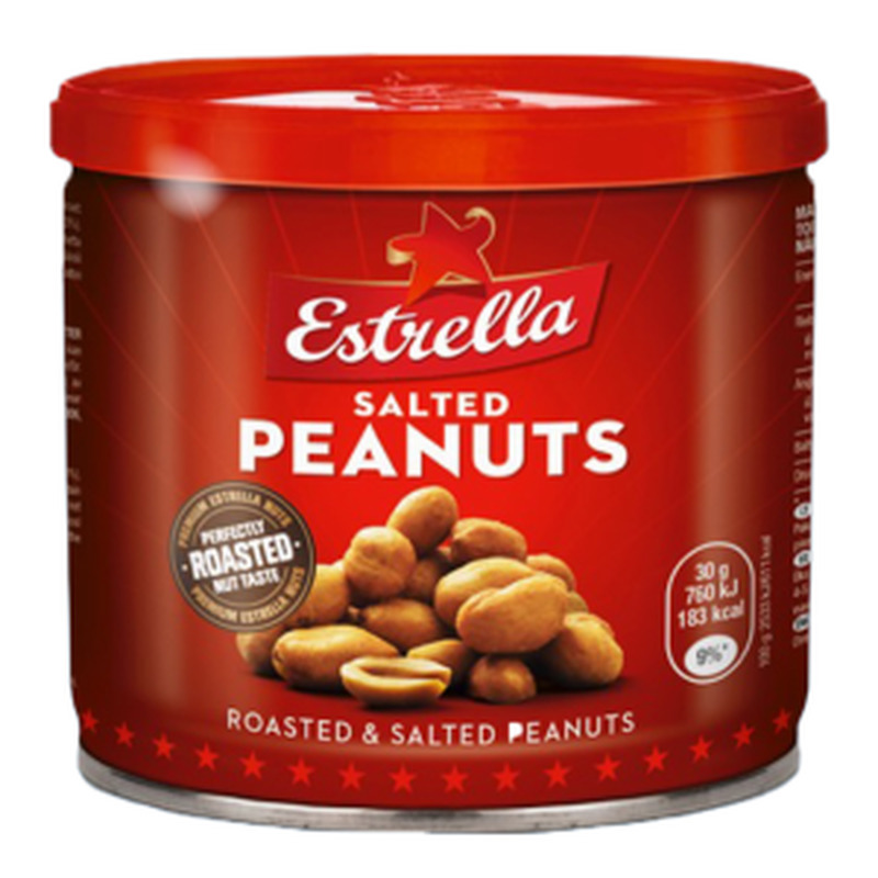 Estrella Maapähkel 140g röstitud, soolatud