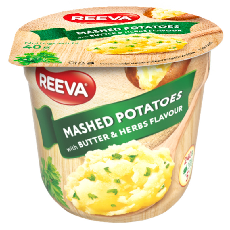 Kiirkartulipüree Reeva või ja ürdimaitsega 40g