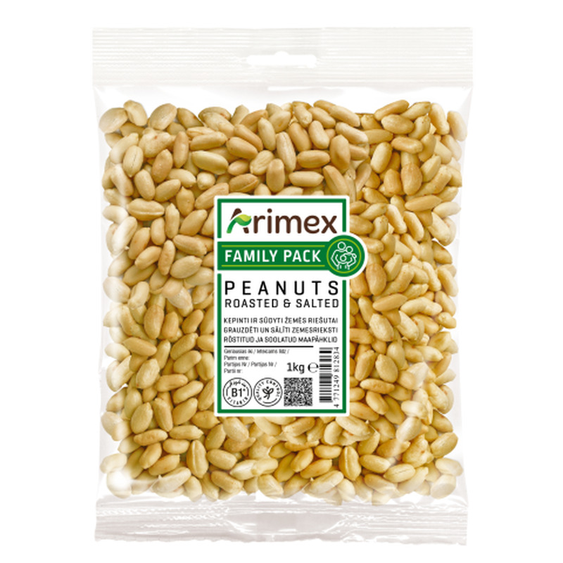 Maapähklid röstitud ja soolatud Arimex 1kg