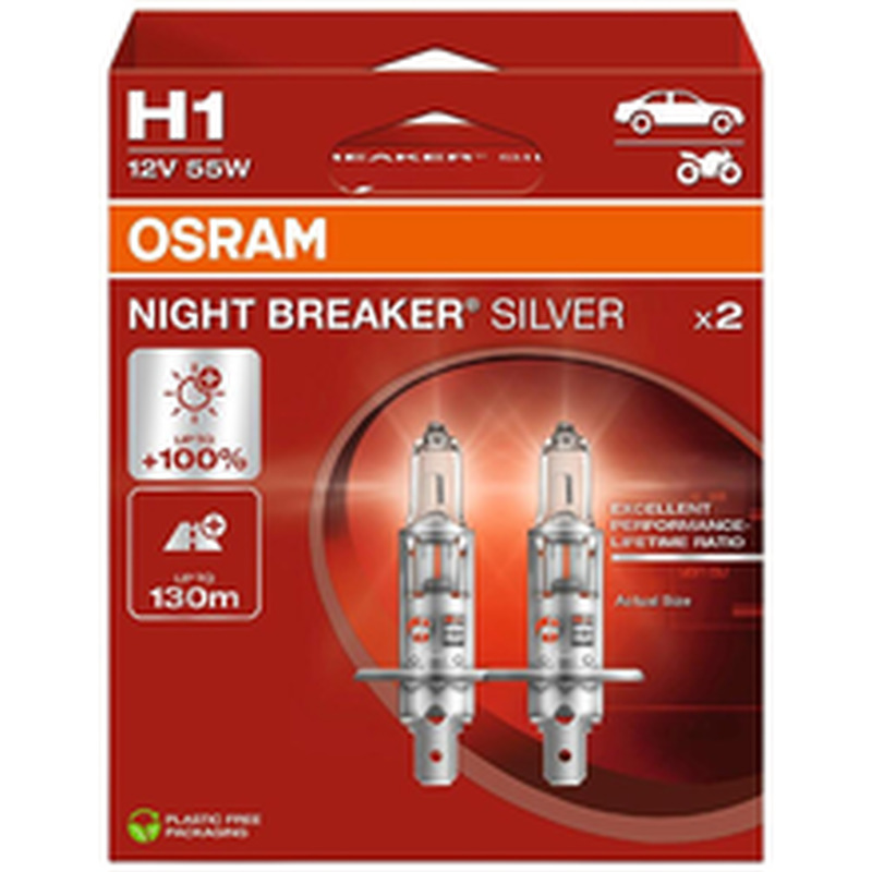Esitule pirnid 2tk Osram H1 12V 55W
