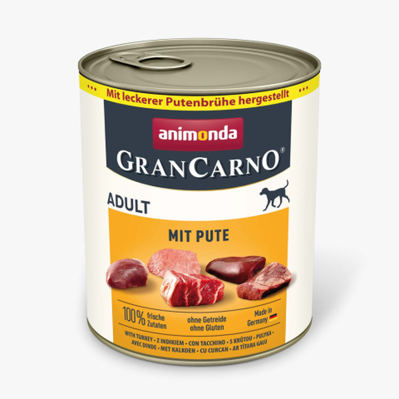 Koerakonservid kalkunilihaga Animonda GranCarno 800g