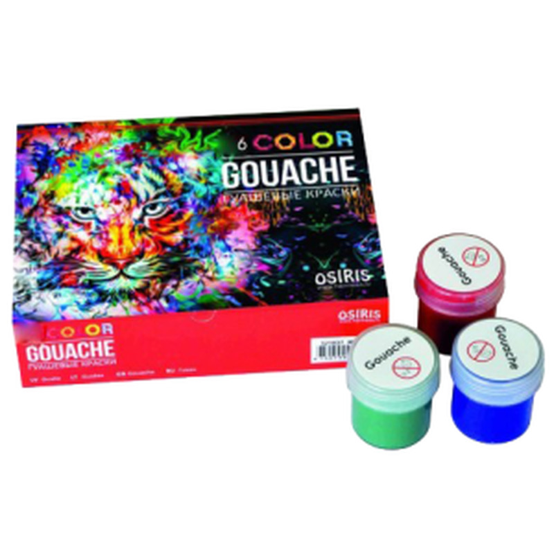 Guaššvärvid 6x20ml, OSIRIS, 6 tk