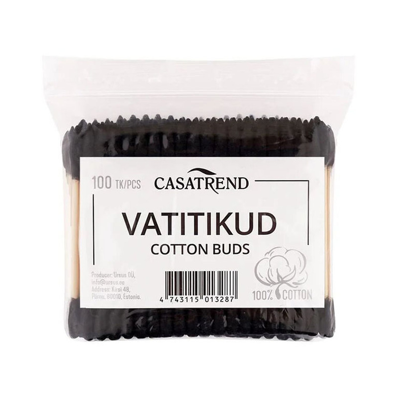 Vatitikud bambusest must, Casatrend, 100 tk