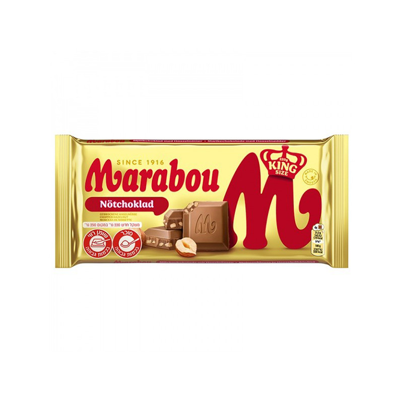 Piimašokolaad MARABOU, sarapuupähklitega 220 g