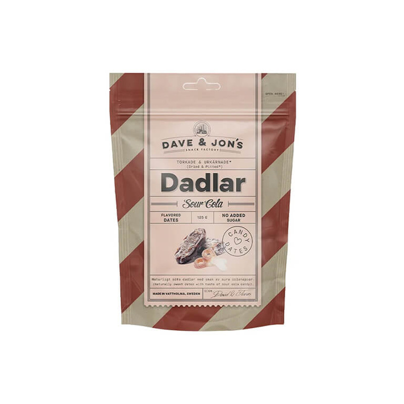 Maitsestatud Datlid Dave & Jon’s “Sour Cola” 125g