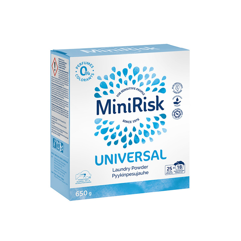 Pesupulber MiniRisk Universal 650 g