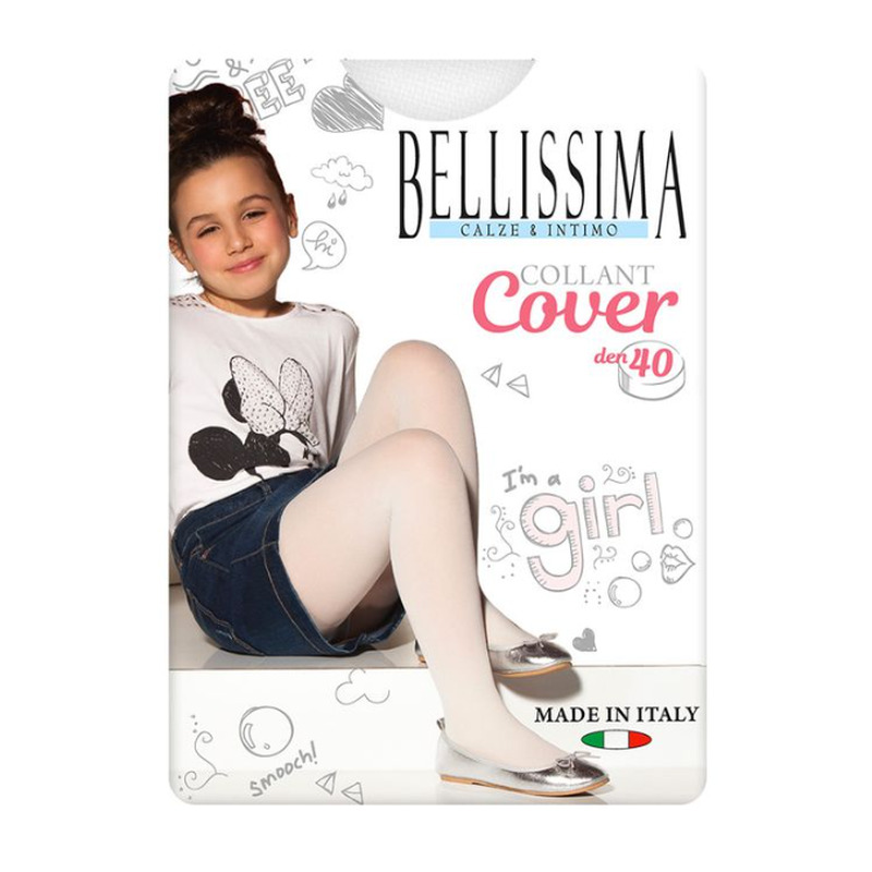 Laste sukkpüksid Cover 40 den bianco 10, BELLISSIMA, 1 paar