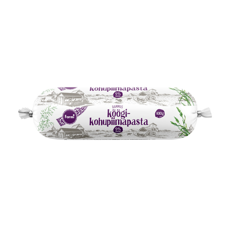 FARMI Rammus köögikohupiimapasta 9% 400g(kile)
