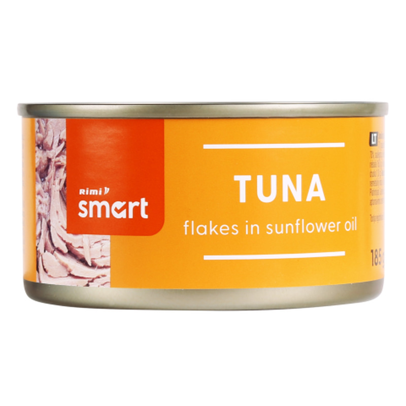 Tuunikala õlis purustatud Rimi Smart 185g/130g