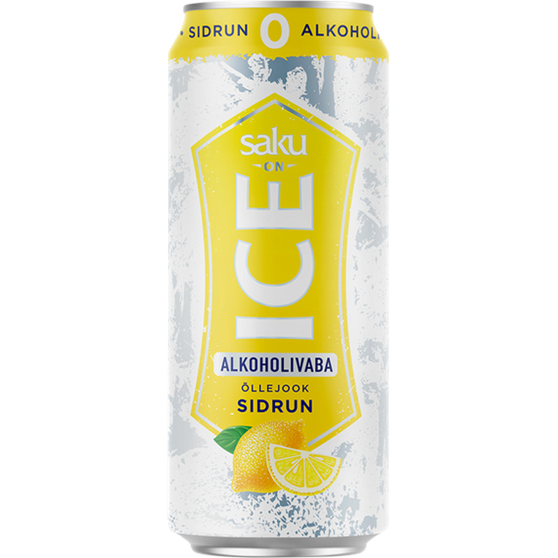 Alkoholivaba õlu Sidrun, SAKU ON ICE, 500 ml