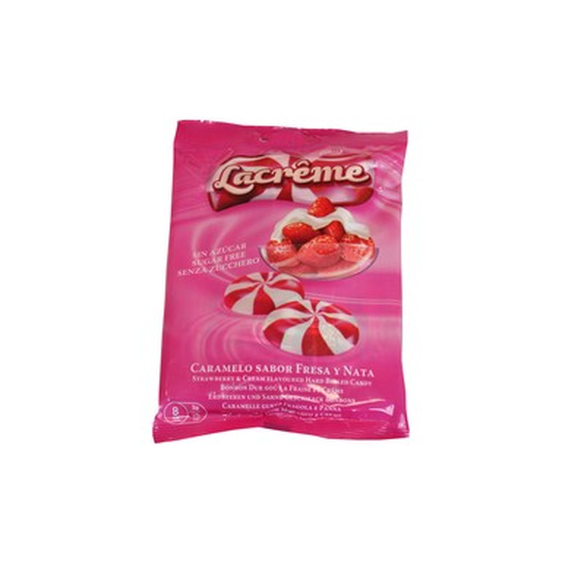 VIDAL Lacreme karamellid Maasika 80g (suhkruvaba)