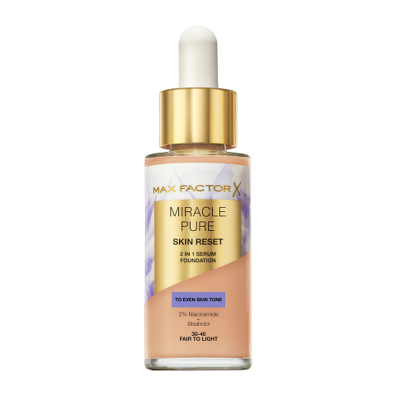 Seerumjumestuskreem Max Factor Miracle Pure Skin Reset 30-40 Fair to Light 30ml
