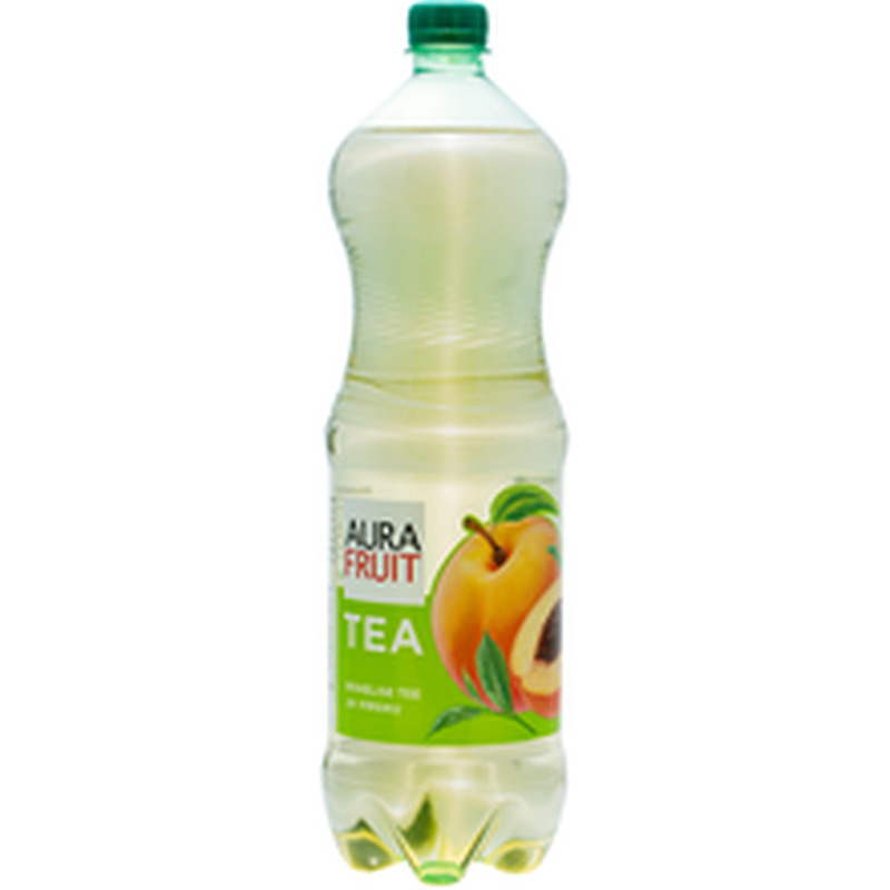 Aura Fruit Tea rohelise tee-virsiku maitsega jook 1,5L