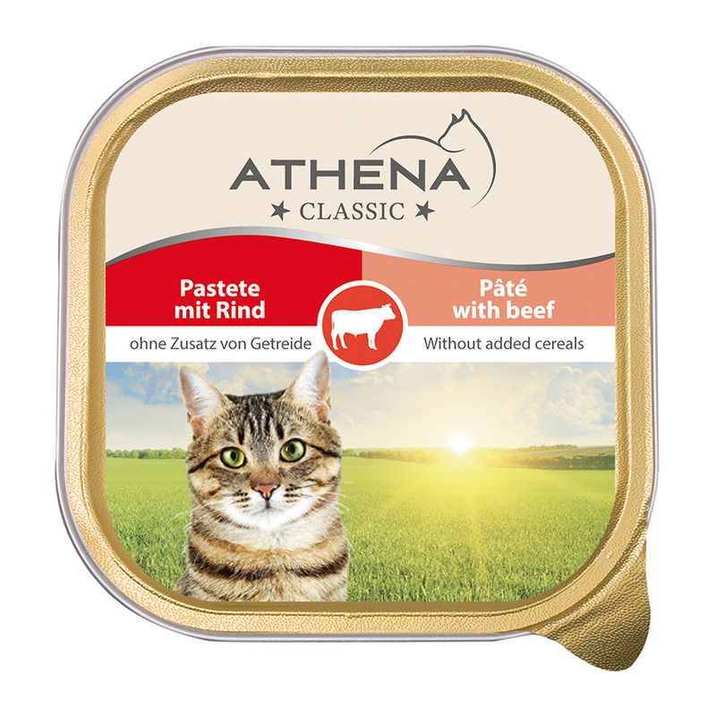 Täissööt. Kassitoit loomalihaga , ATHENA, 100g