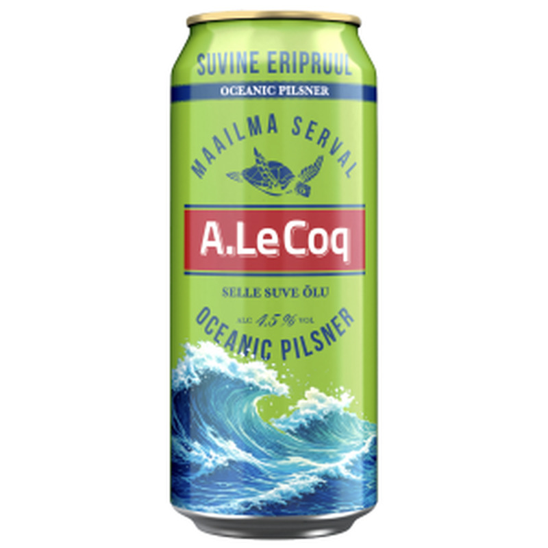 A.Le Coq Oceanic Pilsner 4.5% 0.5L prk