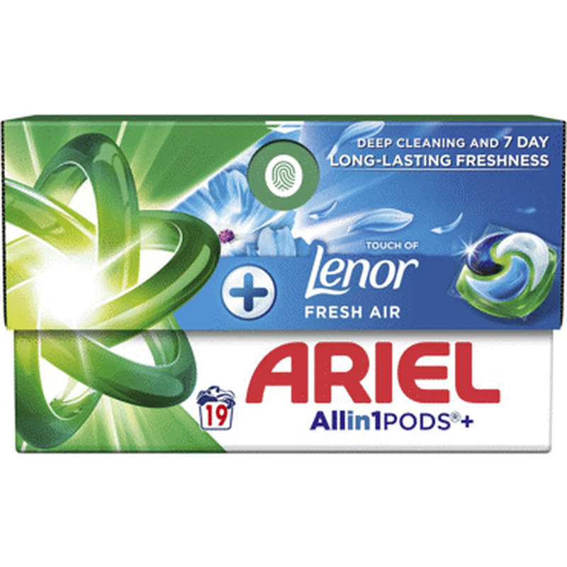 Pesukapslid ARIEL Fresh Air Lenor 19pk