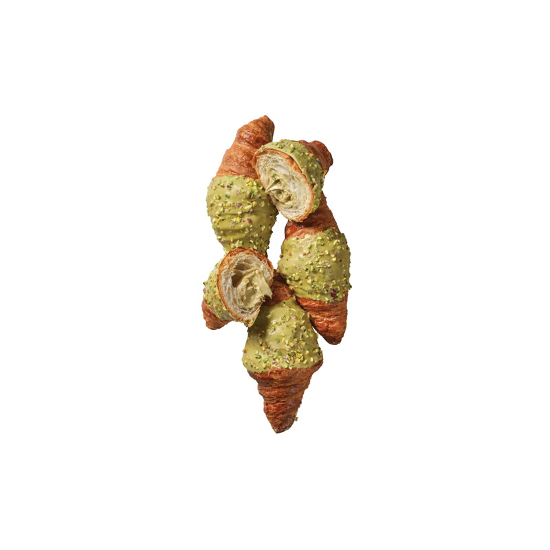 Croissant pistaatsiatäidisega