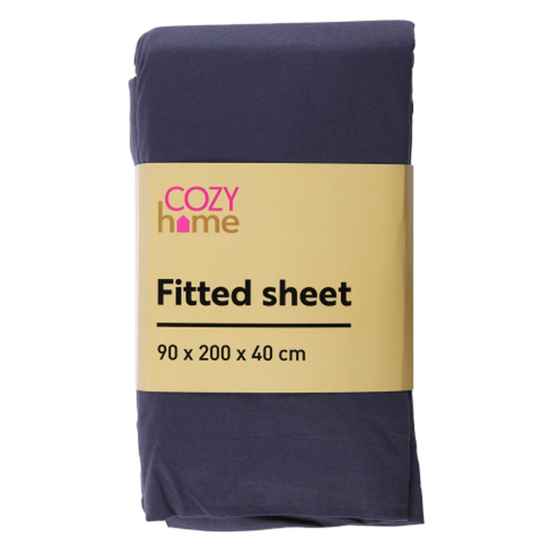 Kummiga voodilina Cozy home 90x200x40cm SS25