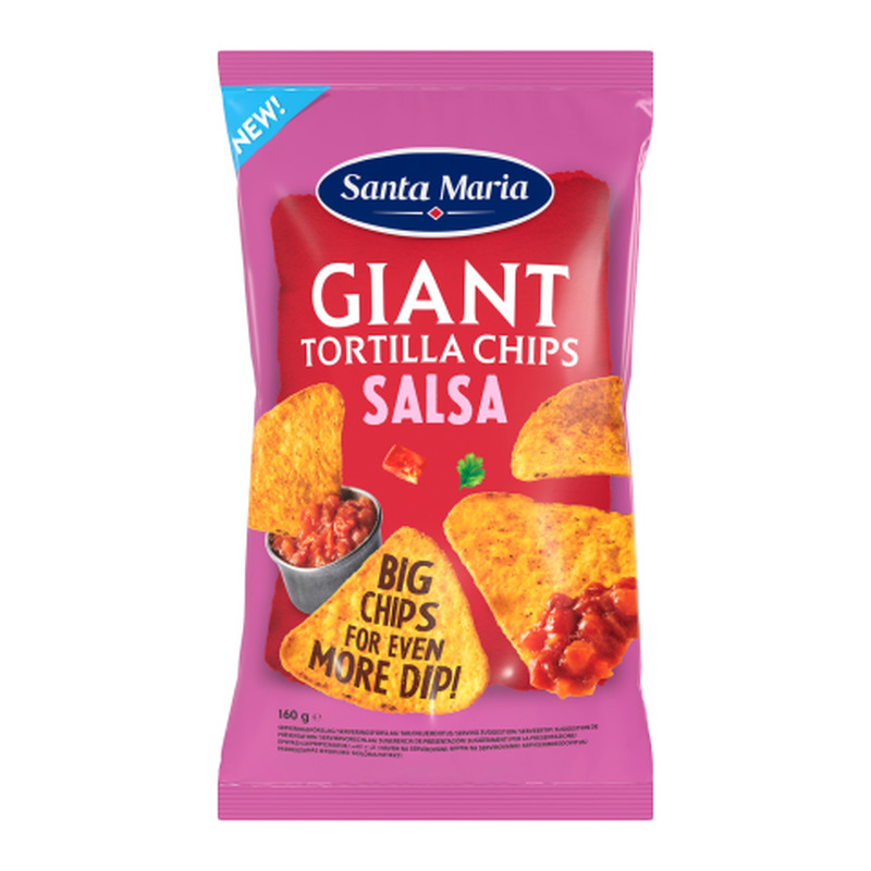 Maisikrõpsud salsamaitselised Santa Maria Giant 160g