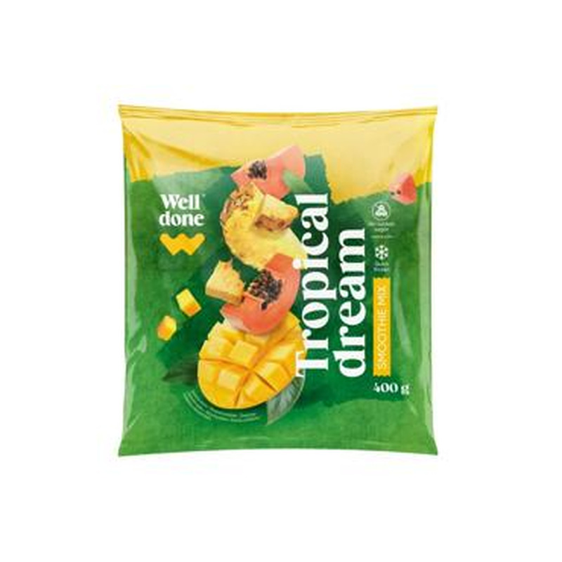 Külm.kollane smuuti WELL DONE 400g