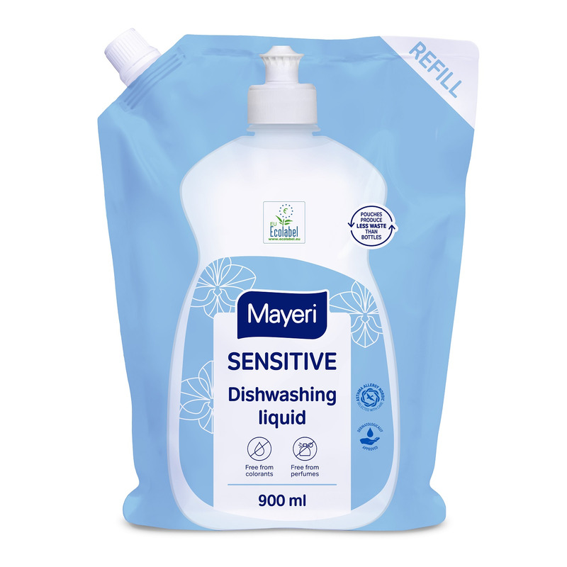 Nõudepesuvahend Sensitive pouch, MAYERI, 900 ml