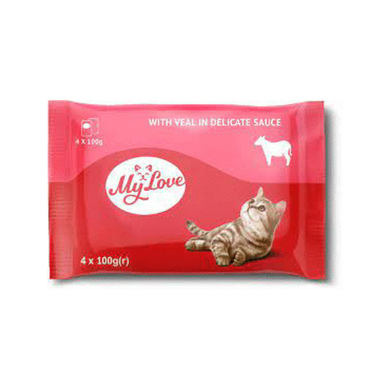 Kassisööt MY LOVE veiseliha 4x85g