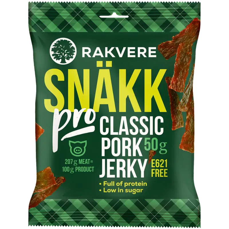Rakvere SNÄKK pro klassikaline pork jerky 50 g