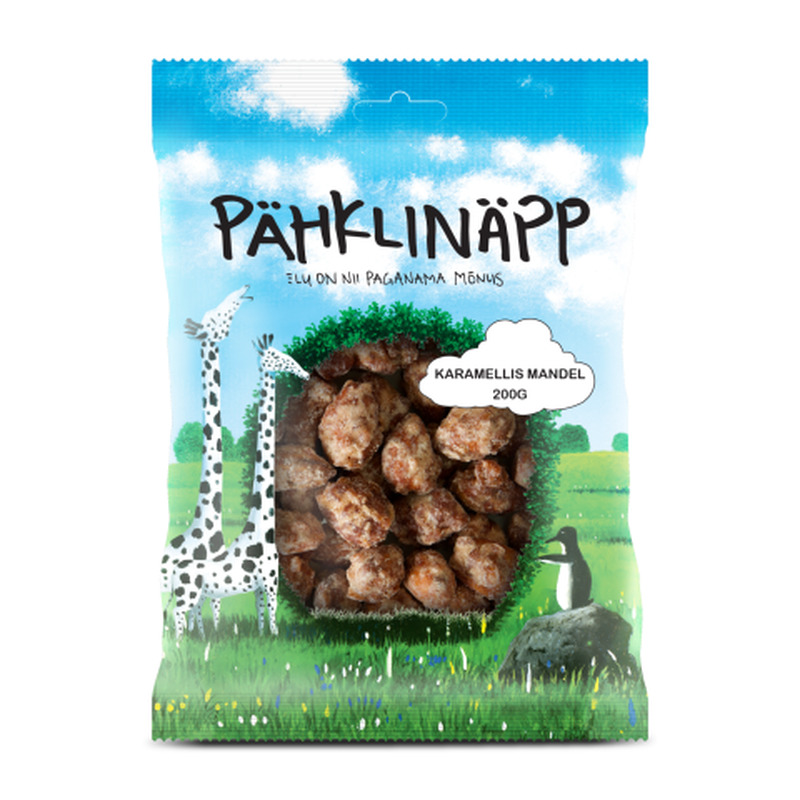 Mandlid karamellis Pähklinäpp 200g